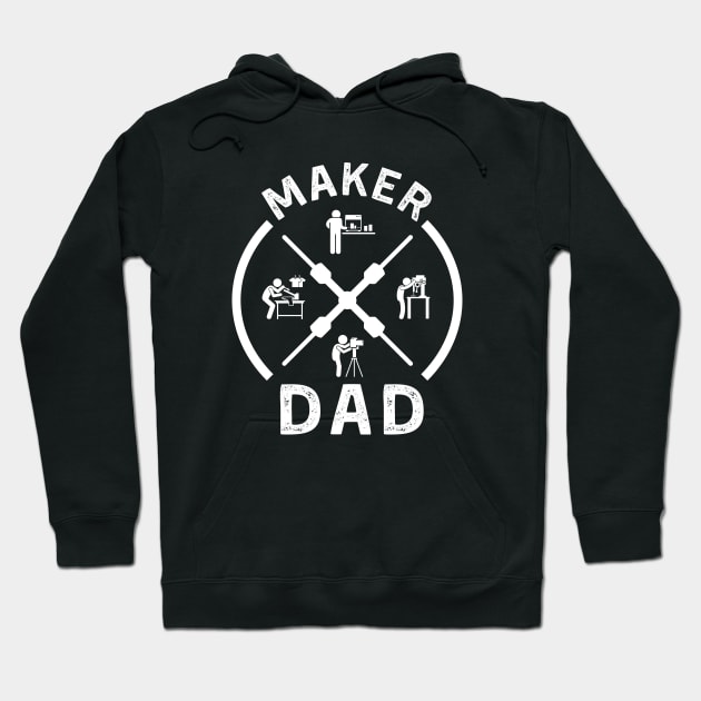 Maker Dad Hoodie by ZombieTeesEtc